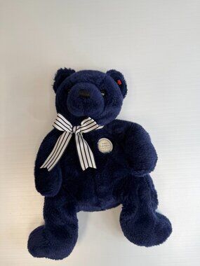 Vintage New York Yankees Bear Stuffed Toy 2004 Ty Collect Holiday Work Party Ex